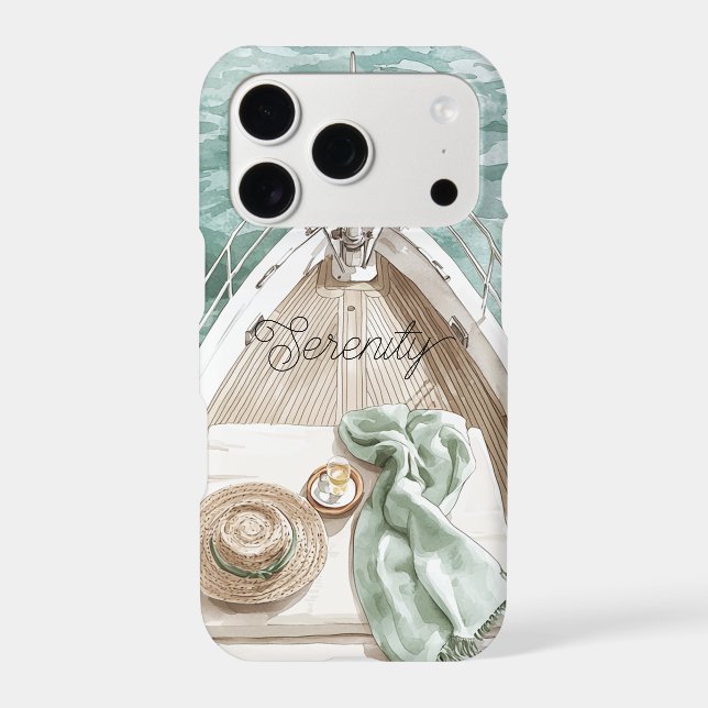 Serenity Calm Ocean Boat (Verso)