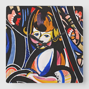 Serenity Child in Rocker Wall Clock