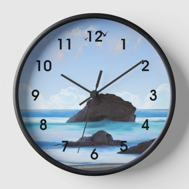 Serenity, clouds, quiet beauty clock (Front)