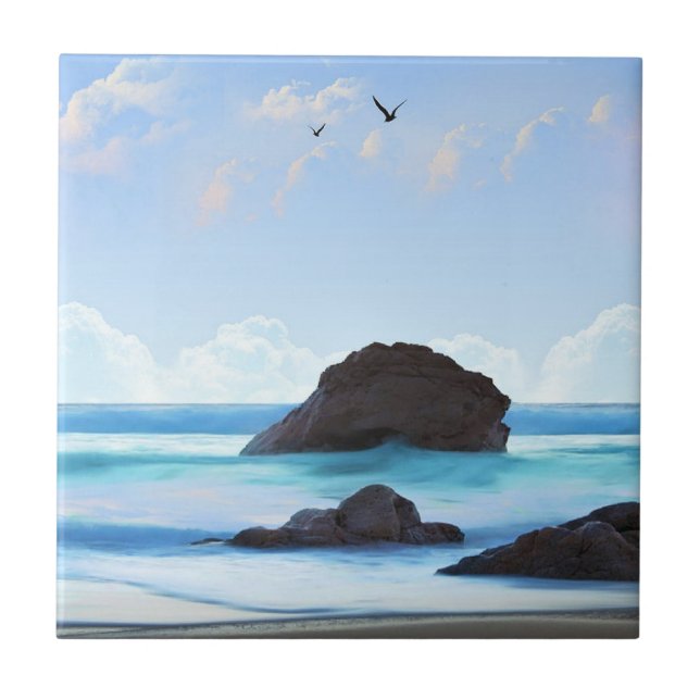 Serenity, clouds, quiet beauty tile (Front)