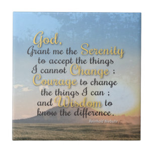 Serenity, Courage and Wisdom Tile