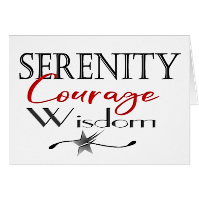 Serenity Courage Wisdom (Front Horizontal)