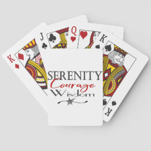 Serenity Courage Wisdom Playing Cards