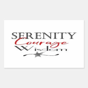 Serenity Courage Wisdom Sticker
