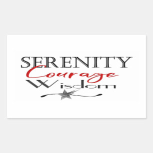 Serenity Courage Wisdom Sticker