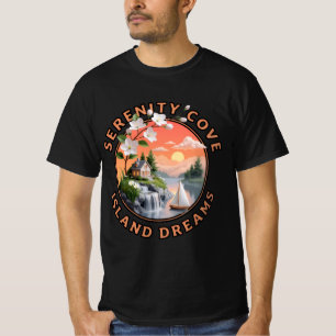 Serenity Cove Island Dreams Landscape T-Shirt