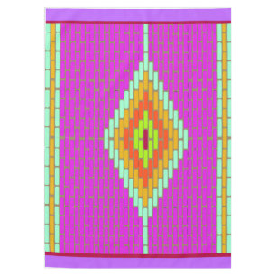 Serenity Diamond mosaic tile beads neon tablecloth