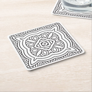 Serenity DIY Adult Colouring Disposable Coaster