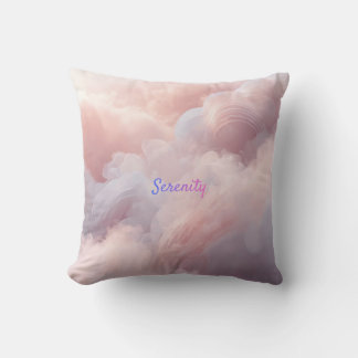 Serenity Dreamy Cloud Aesthetic Throw Pillow