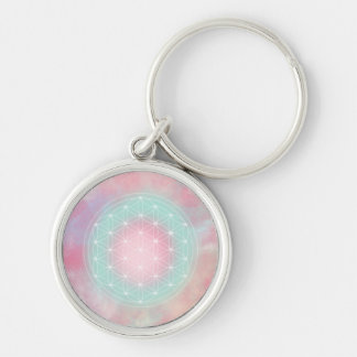 serenity flower of life keychain