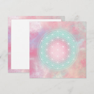 Serenity Flower of Life Necklace Sacred Geometry Save The Date