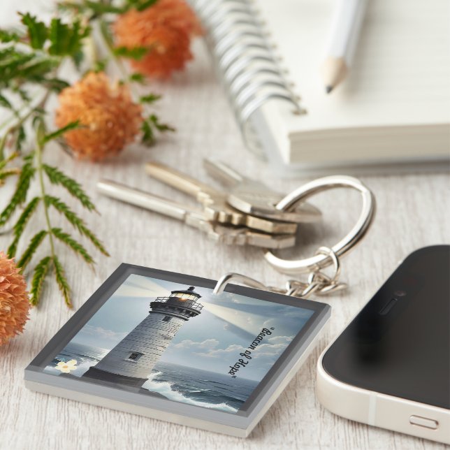 "Serenity Found Here" Keychain (Front Right)