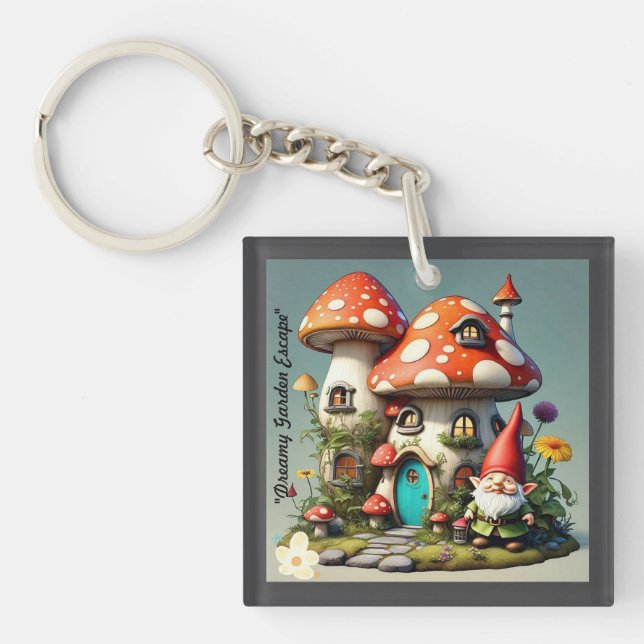 "Serenity Garden Escape" Keychain (Front)