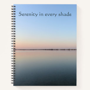Serenity In Every Shade Pastel Horizon Notebook
