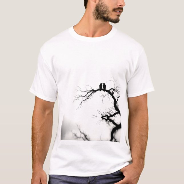🕊️🌳 Serenity in Silhouette 🌳🕊️ T-Shirt (Front)