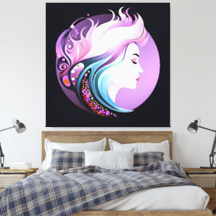 "Serenity in Style" Women's Beauty     Canvas Print
