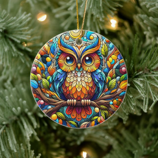 Serenity in the Garden A Bench Among Blooms Ceramic Ornament (Tree)