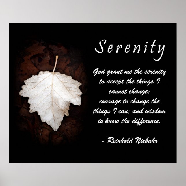 Serenity Inspirational Poster (Front)