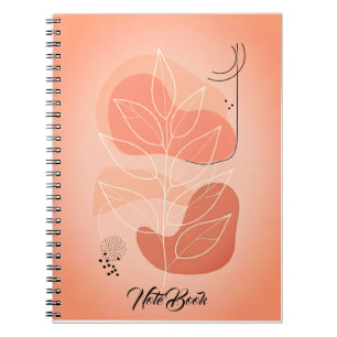 Serenity Leaf Minimalist Notebook