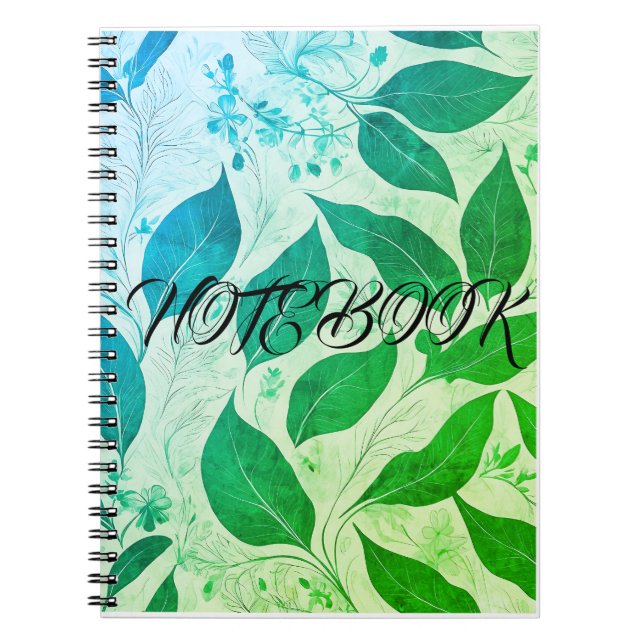 Serenity Leaf Premium Notebook (Front)