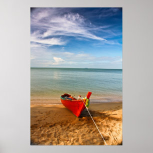 "Serenity - Little Red Boat" Photograph Print