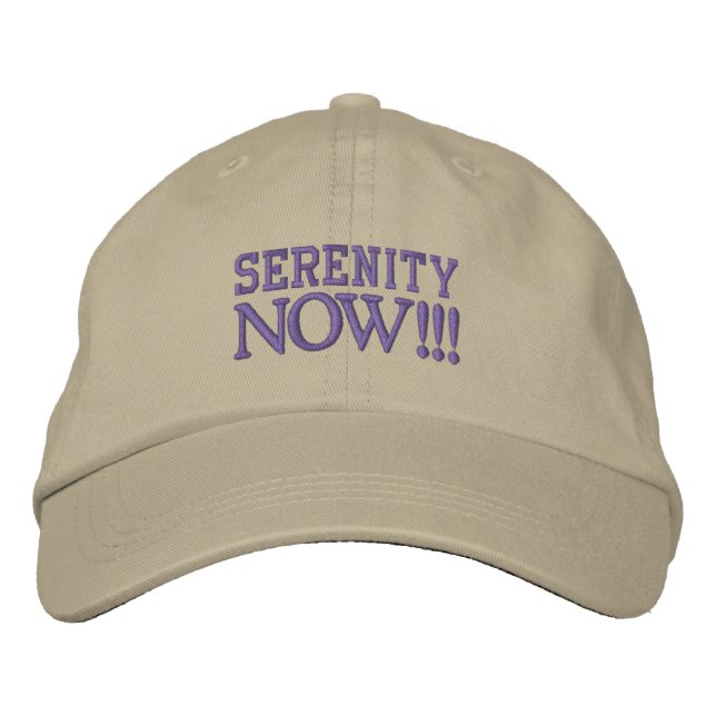 SERENITY MAINTENANT! ! ! casquette - ajustement aj (Devant)