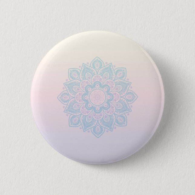 Serenity mandala 2 inch round button (Front)