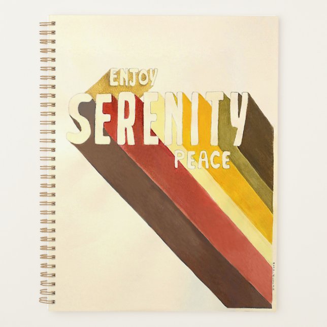 Serenity Notebook Planner (Front)