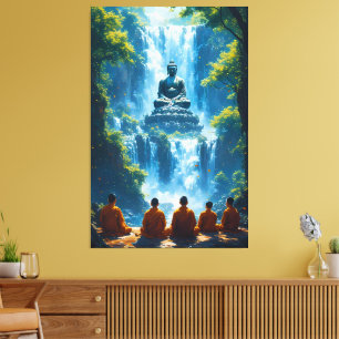 Serenity of the Five Monks Canvas Print