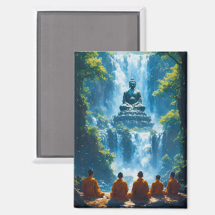 Serenity of the Five Monks Magnet