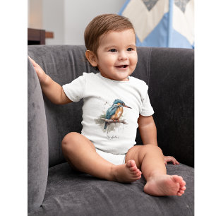 Serenity of the Kingfisher Baby Bodysuit