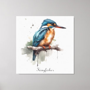 Serenity of the Kingfisher  Canvas Print