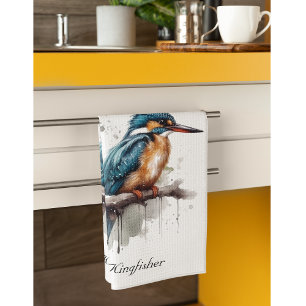 Serenity of the Kingfisher Kitchen Towel