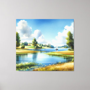 Serenity on the Lake Canvas Print