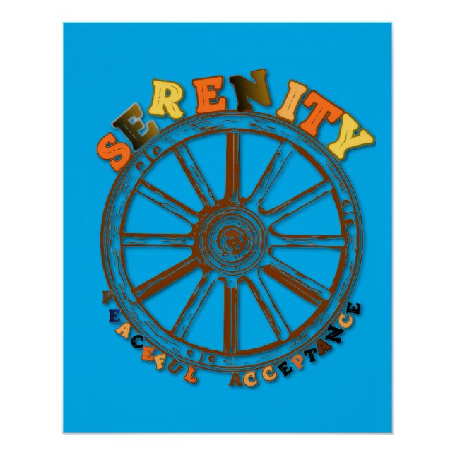Serenity - Peaceful Acceptance Poster (Devant)