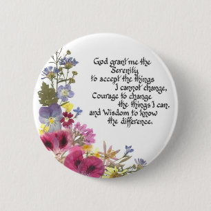 Serenity Prayer 2 Inch Round Button