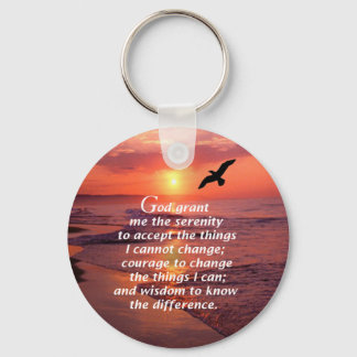 Serenity Prayer 3 Keychain