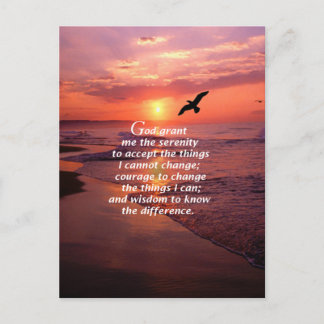 Serenity Prayer 3 Postcard