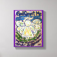 Serenity Prayer Angel Painting Art Print (Small)