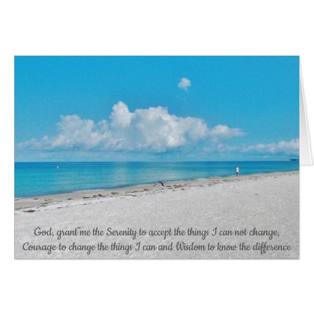 Serenity Prayer Beachscape (Front Horizontal)