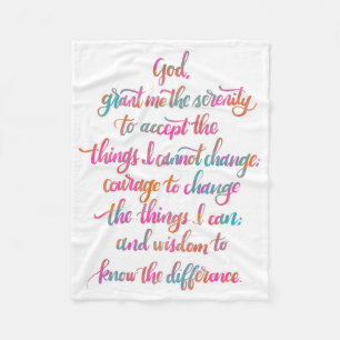 Serenity Prayer Blanket