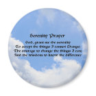 Serenity Prayer Blue Sky Inspirational Magnet