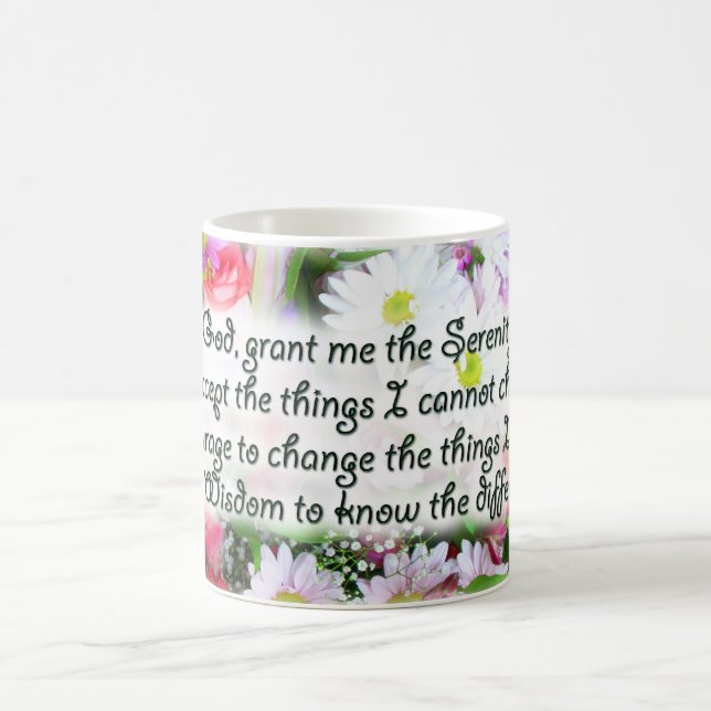 Serenity Prayer Bouquet Coffee Mug (Center)