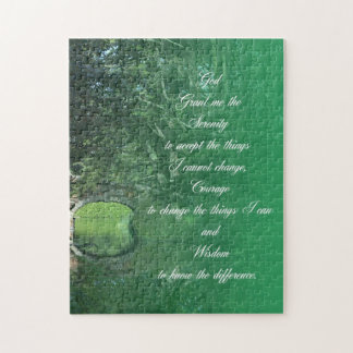 Serenity Prayer Bridge Jigsaw Puzzle