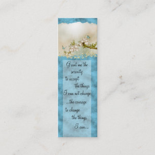 Serenity Prayer Butterflies Business Card ~tu
