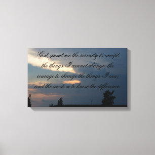 serenity prayer canvas print