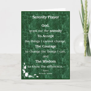 Serenity Prayer  Card