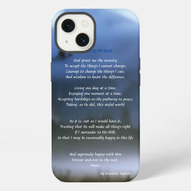 Serenity Prayer Case-Mate iPhone Case (Back)