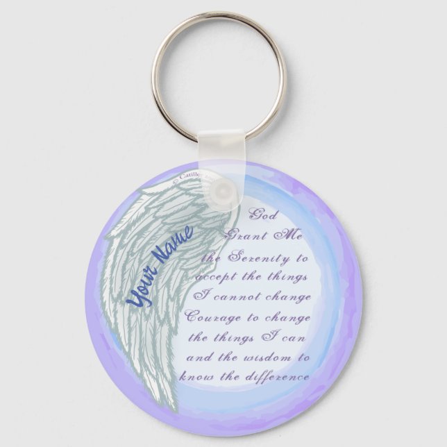 Serenity Prayer Christian key chain (Front)