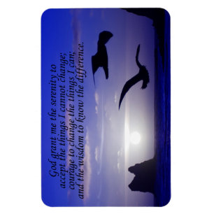 serenity prayer double bird blues photo magnet